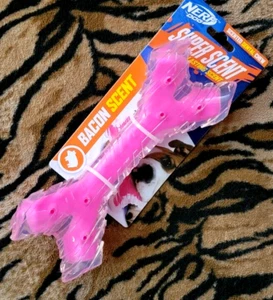 Nerf Dog Super Scent Bacon Dental Chew Toy Puppy sm to large dog.. New! - Picture 1 of 4