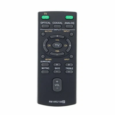 New Remote RM-ANU159 Replaced For Sony Sound Bar HT-CT60 /C SA-CT60 SS-WCT60 - Image 1 of 4