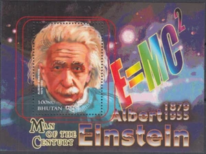 HOJA DE RECUERDO BUTAN Sc# 1311 CPL MNH - ALBERT EINSTEIN - Imagen 1 de 1