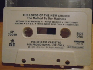 RARE PROMO Lords of the New Church CASSETTE TAPE Method goth rock DAMNED Sham 69 - Picture 1 of 2