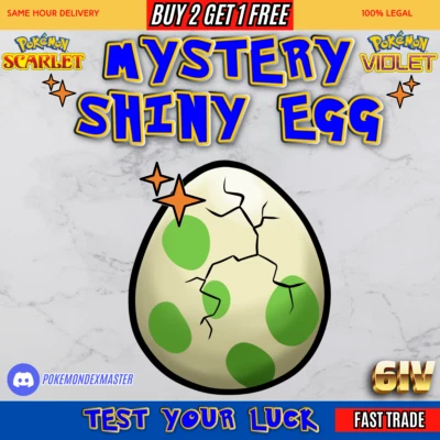 Pokemon Scarlet And Violet  - ✨ Ultra SHINY MYSTERY EGG  ✨ 6IV ✨ - Image 1 of 4