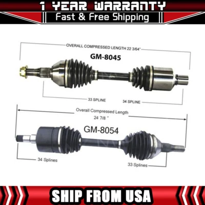 Eje delantero TrakMotive 2 CV para Chevrolet Impala 2000-2011 Foto 1 de 3