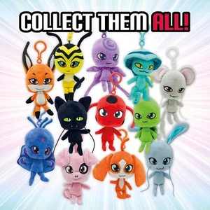 ZAG HEROEZ MIRACULOUS SOFT PLUSH KWAMI 5" 12 CM TOYS KEYRING GLITTER STITCH EYES - Bild 1 von 13