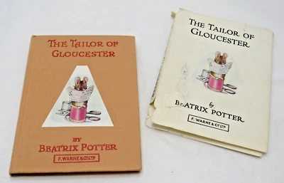 VINTAGE BEATRIX POTTER BOOK THE TAILOR OF GLOUCESTER EARLY EDITION F WARNE Foto 1 de 4