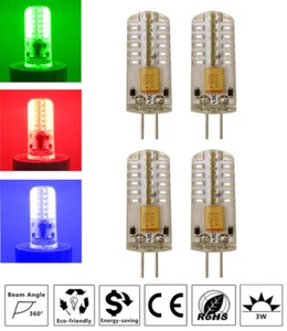 3W G4 LED SMD Bulbs Capsule Red Green Blue 12V Corn Lamp Cool/Warm White Light - Picture 1 of 16