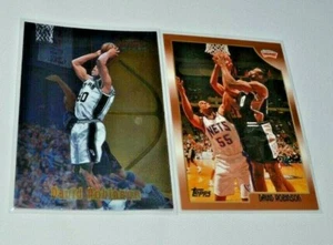 1998 Bowman's Best - David Robinson Spurs Card 44 & 1999 Topps Karte 170 - Bild 1 von 6