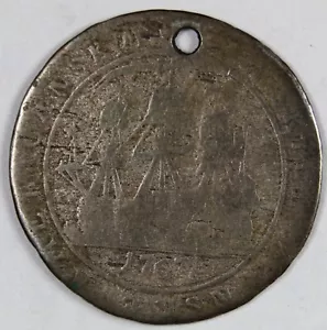 1767 (DANISH WEST INDIES) 12 SKILLING (SILVER) ---One year type Rare--- - Picture 1 of 2