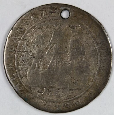 1767 (DANISH WEST INDIES) 12 SKILLING (SILVER) ---One year type Rare--- - Image 1 of 2