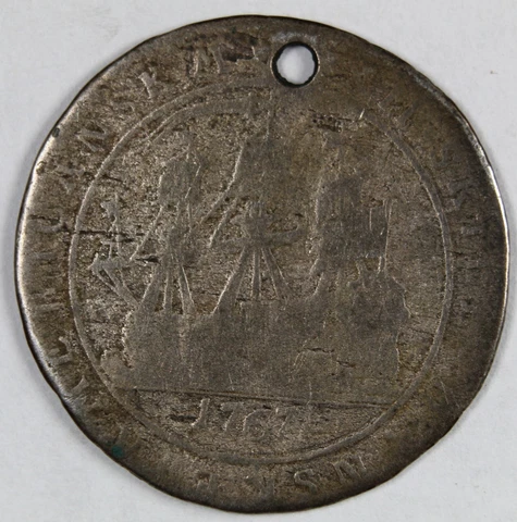 1767 (DANISH WEST INDIES) 12 SKILLING (SILVER) ---One year type Rare Cover