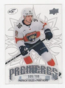 ESTRENOS SOBRE HIELO HOCKEY SOBRE HIELO CUBIERTA SUPERIOR 509/799 PATRICK GILES PANTHERS 2024-25 - Imagen 1 de 2