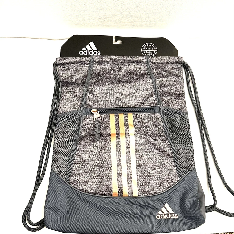 adidas Medi Safe Lined Pocket Alliance II Sackpack 5149577 Jersey Ónix/rose Gold