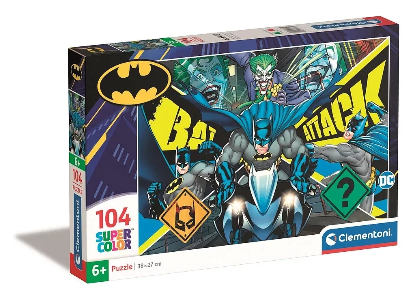 Clementoni Batman Joker Supercolor Puzzle 104 Pezzi Da 6J. Puzzle Bambino - Immagine 1 di 1