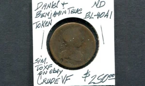 Daniel & Benjamin TRUE Schmied Token BL-40A1, kein Datum sehr roh Sehr guter Zustand - Bild 1 von 2