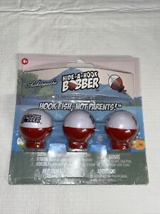 Shakespeare Hide-A-Hook Floats (3 Pack), Fishing Bobbers Red/White