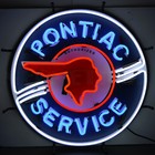 Pontiac Neon sign Indian Head Grand Am Ville Prix Dads Garage wall lamp light 