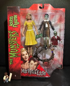 The Munsters Figur Marilyn & Eddie 2 Pack Neu OVP Diamond Select MISB Wolf Wolf - Picture 1 of 10