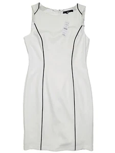 Abito tubino donna WHBM nuovo con etichette taglia 8 bianco nero stile tubino 570258134 - Foto 1 di 6