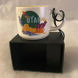 Starbucks Utah Discovery Series Ceramic Mug 2oz Ornament/Demitasse New In Box - Picture 1 of 6