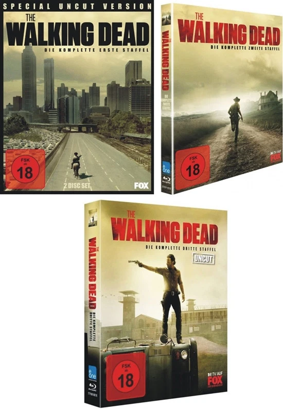 Uncut the Walking Dead Complete Season 1 2 3 Collection 10 Blu-Ray Box New - Image 1 of 1