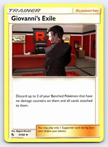 Giovanni's Exile 57/68 Uncommon Hidden Fates Pokemon Card - NM - Imagen 1 de 2