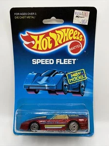 Hot Wheels Speed Fleet Custom Corvette #66 Red 7670 Mattel 1988 Sealed - Picture 1 of 9