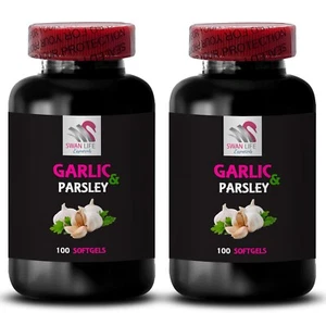 Simple Wellness - GARLIC & PARSLEY ODORLESS - Nature’s Essence 2 Bottle 200 Caps - Picture 1 of 7