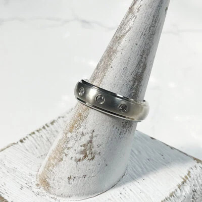 Alianza de boda de titanio grabado gratis con anillo de titanio de 6 mm ajuste cómodo talla 8-12 Foto 1 de 4