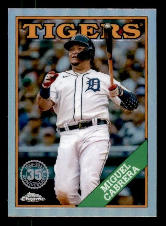 2023 Topps Chrome '88 Topps #88BC4 Miguel Cabrera Tigers - Image 1 of 2