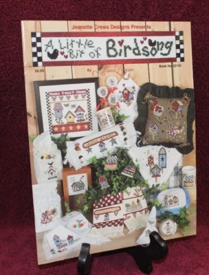 Jeanette Crews Designs Cross Stitch Pattern Booklet - A Little Bit of Birdsong - Image 1 of 2