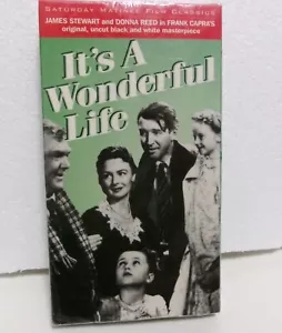 It's A Wonderful Life VHS Sealed Saturday Matinee Film Classics UNCUT SPECIAL - Picture 1 of 8