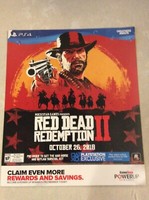 Red Dead Redemption Ll 2 Gamestop Promo Poster 24 X 28 Game Ps4 Exclusive Ebay