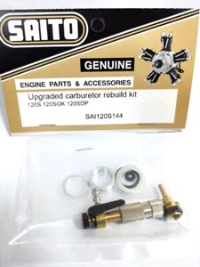 Rc Saito Motore Aereo Quattro Tempi Aggiornato Carburatore Ricostruzione 120 SAI120S144 - Foto 1 di 1