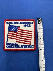 Old Glory Camporally 1966 NWSC Skokie Valley District Boy Scout Patch (bin#1) - Picture 1 of 2