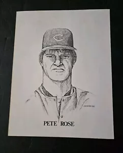 Pete Rose Caricature Drawing - Picture 1 of 2