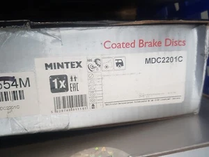 Rear Brake Disc Single L/R Fits RENAULT Mintex MDC2201C - Picture 1 of 1