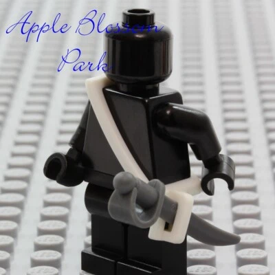 NEW Lego Pirate Minifig WHITE SCABBARD - Strap Weapon Gear Holder w/Sword - Image 1 of 4