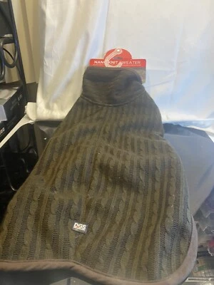 狗毛衣棕色纳米保暖狗服装尺寸 20 英寸全新 — 第 1/4 张图片