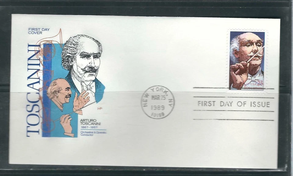 US SC # 2411 Arturo Toscanini FDC .  HF Cachet. - Image 1 of 1