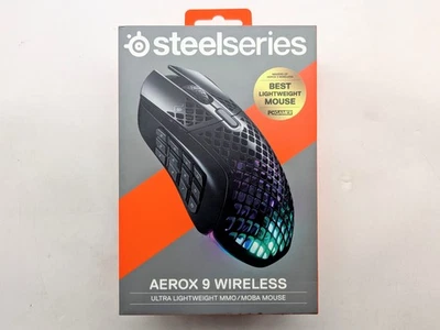 SteelSeries Aerox 9 Wireless Optical Gaming Mouse - Black (62618) - Image 1 of 4