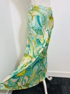 Zara Psychedelic Print Bias Cut Slip Skirt - XS - Picture 1 of 6