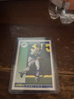 1992 Score - Jay Buhner #64 Autograph - Image 1 of 2