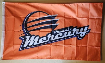 Phoenix Mercury WNBA 3x5 Ft Flag Double Sided Print Banner Womens Basketball - Image 1 of 3
