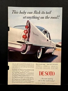 1958 Advertising Page From Magazine, De-Soto Chrysler V8, Fireflite, Tailfins - Picture 1 of 1