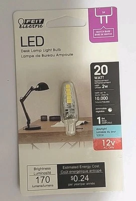 FEIT Electric 2 watts G4 LED Bulb 170 lumens Daylight 5000K Specialty 20 Watt . - Image 1 of 2