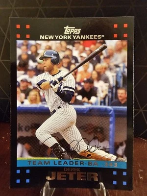 2007 Topps Team Edition - Derek Jeter - #NYY33 Batting Average BA Team Leader - Image 1 of 2