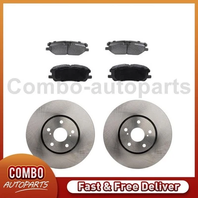 Front Disc Rotors Semi-Metallic Pads for 2004 2005 2006 Lexus RX330 - Image 1 of 4