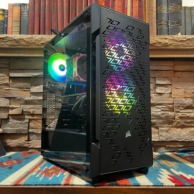 Custom Corsair RGB W11 Gaming PC! •i7-8700K •GTX1080 •32GB RAM •512 SSD •Wifi BT - Image 1 of 4