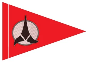 Custom Klingon Triangle Safety Flag - Picture 1 of 1