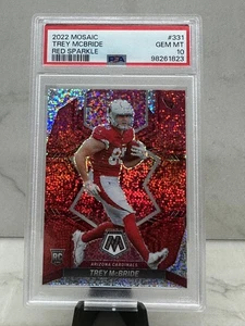 2022 Mosaic, TREY McBRIDE (RC) PSA 10 - "Red Sparkle" - ARIZONA CARDINALS - Bild 1 von 4