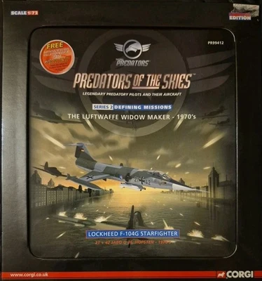 Corgi Aviation * Predators Series 2 Lockheed F-104G Starfighter PR99412 - Image 1 of 4